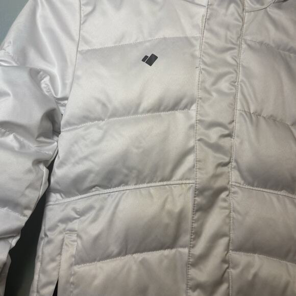Obermeyer Girls' Leia Insulated Ski Snow Jacket Coat Teen M 10/12 White/gray/bla - Picture 7 of 16